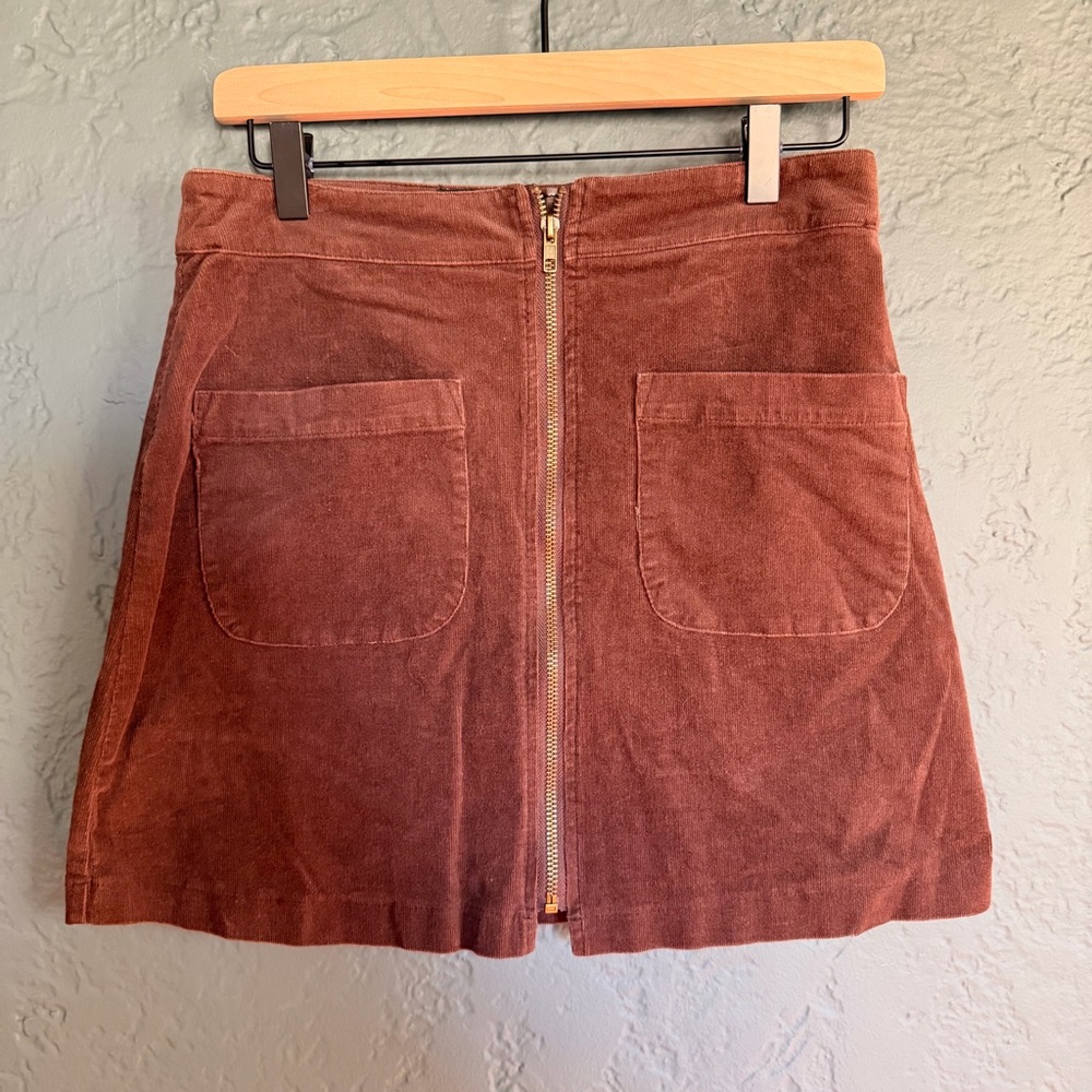 Storia Rust Corduroy Mini Skirt